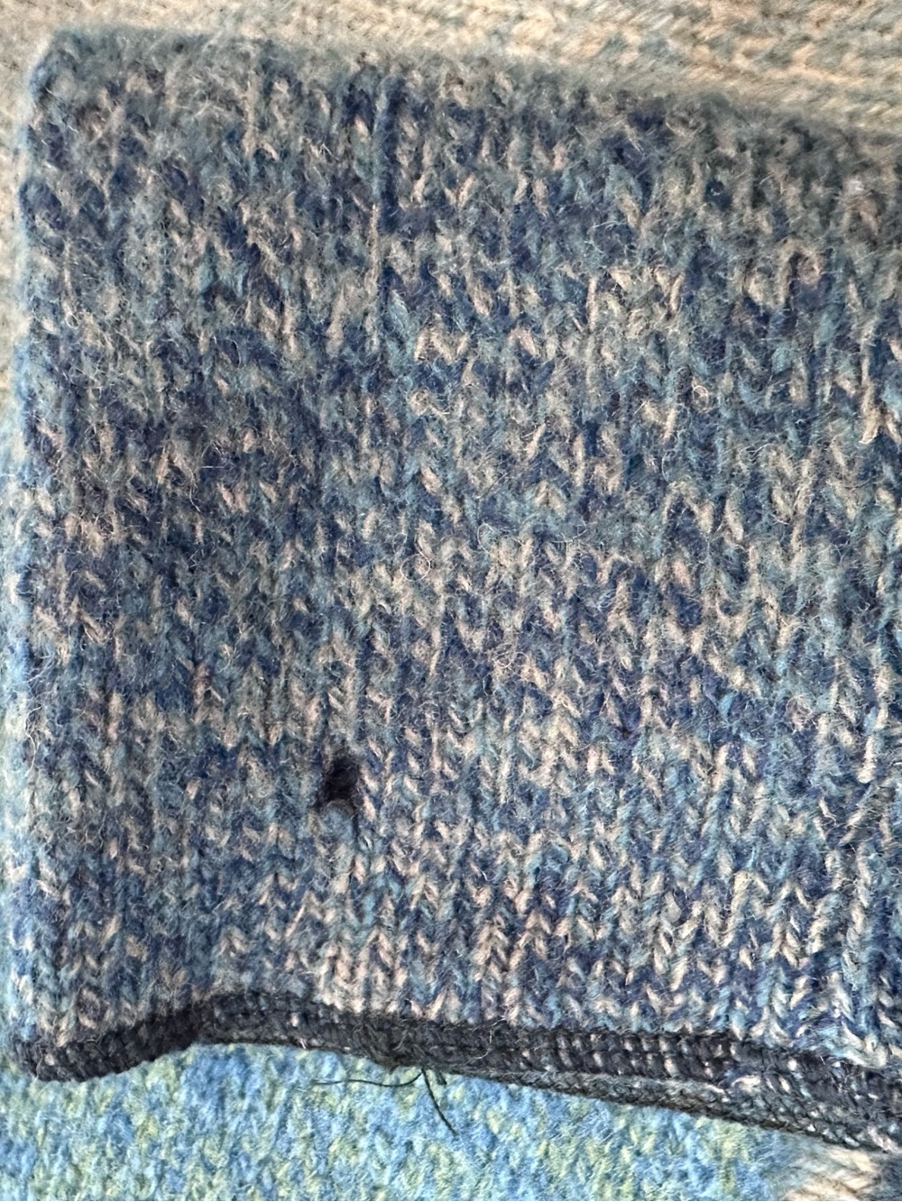 Sigrid Olsen Sport Aqua and Mint Wool Blend Sweater XS - Picture 5 of 8
